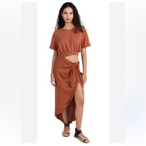 Free People Rae Maxi dress in redwood size XS